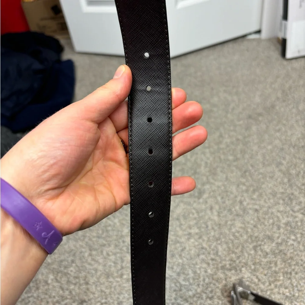 Black‎ steve madden belt silver buckle 36” waist